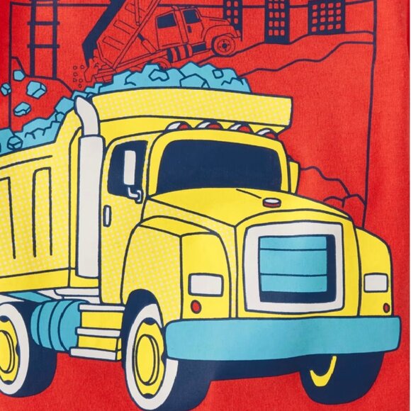 🔥3/$15🔥 NWT The Children's Place Toddler Boys Construction Truck Tee – Red, 5T - Picture 2 of 6
